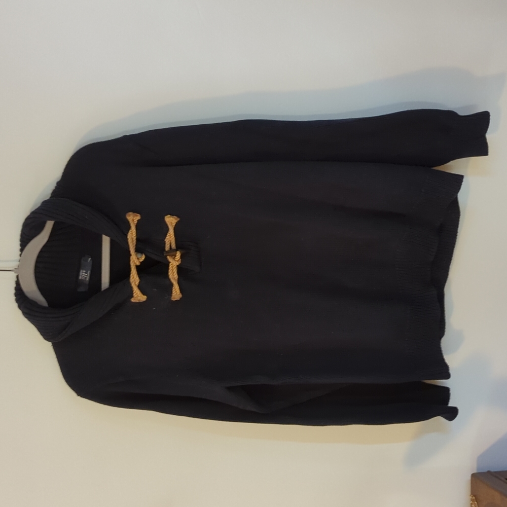 JCrew Navy Shawl Nautical Sweater